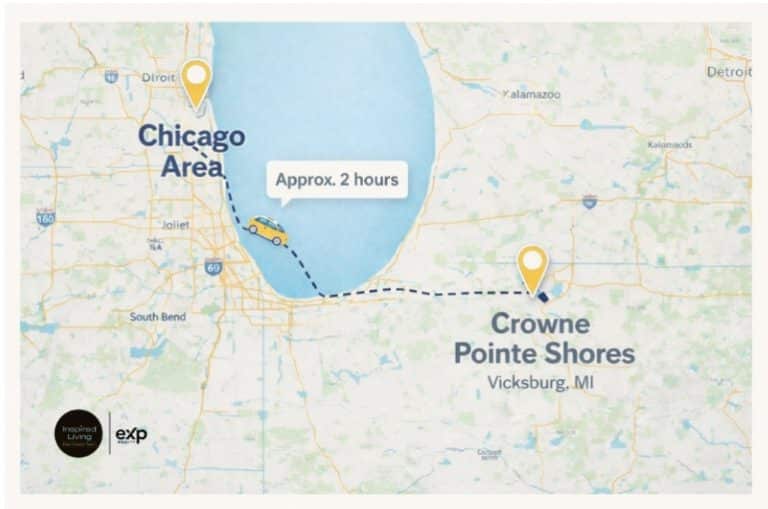 Proximity to Chicago map